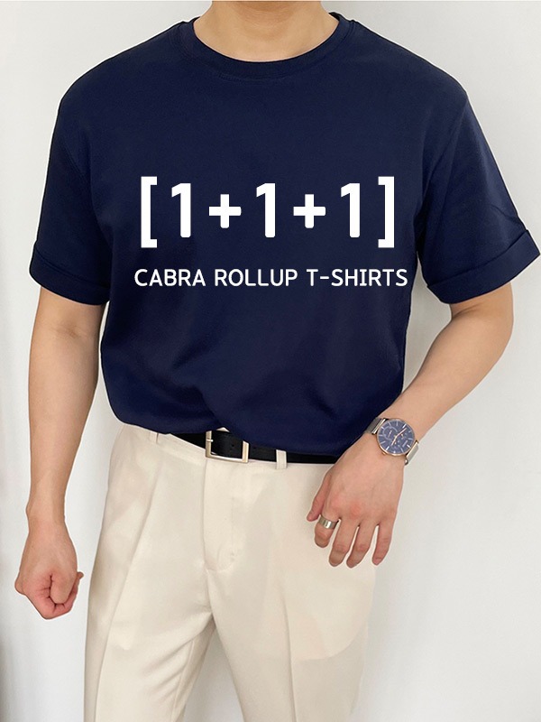 1+2 카브라 롤업 티셔츠
